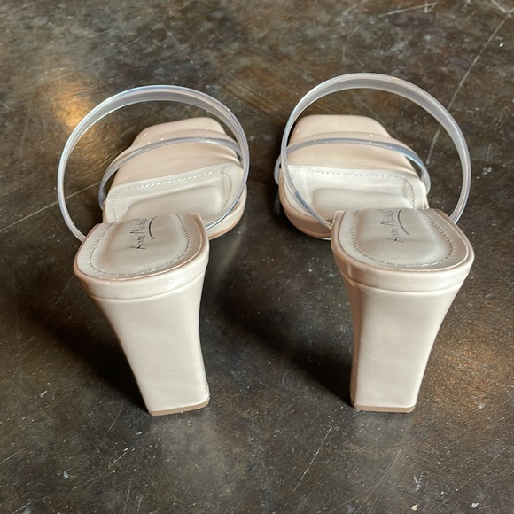 Nude Sandal Heels - Picture 3 of 4